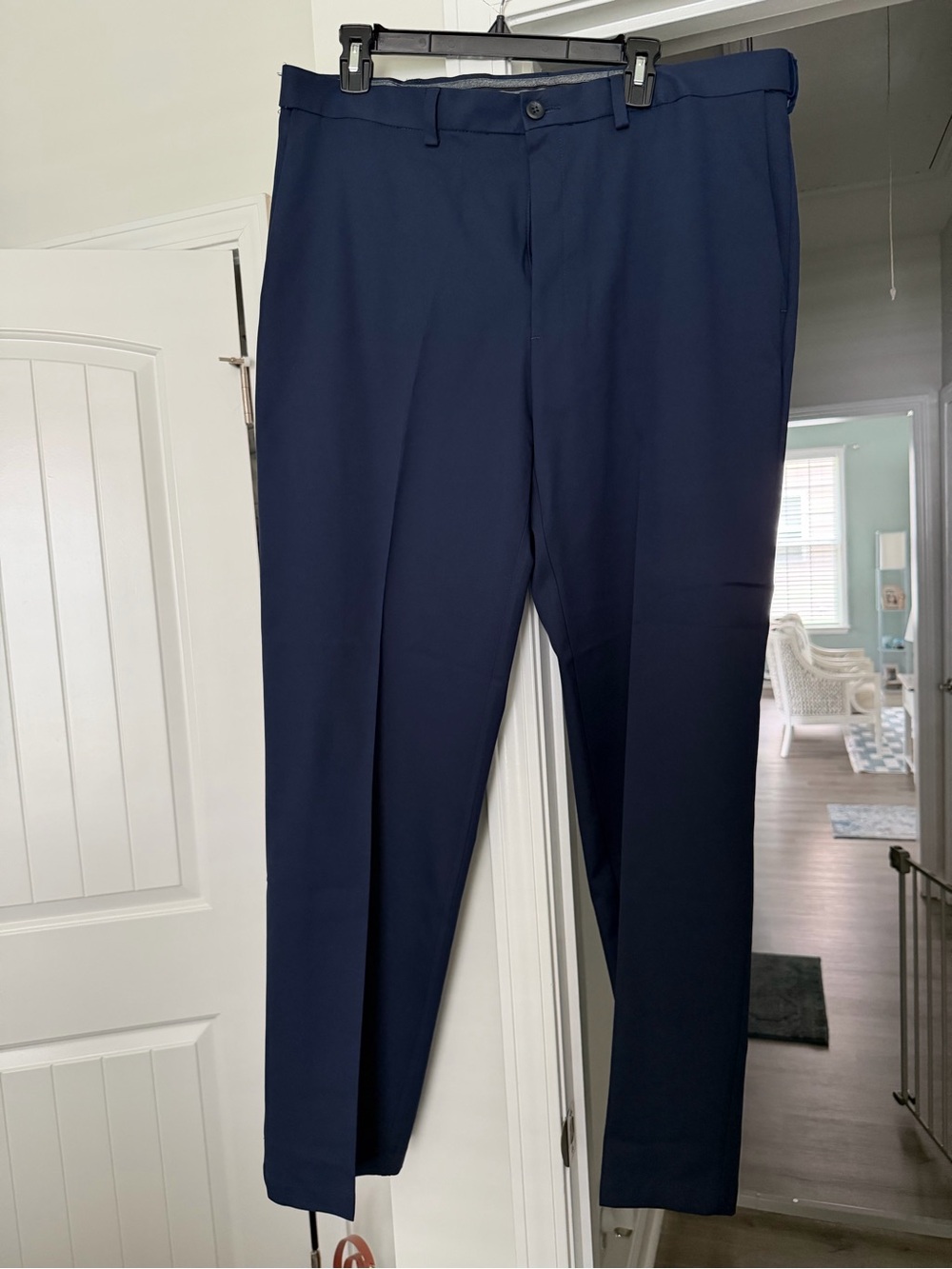 Men's Navy Dress Pants - Classic Tailored Fit